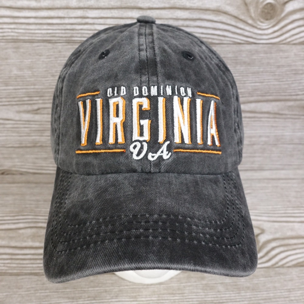 OLD DOMINION VIRGINIA VA TRAVEL TOURIST GREY BASEBALL HAT CAP